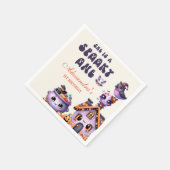 Schattigee eerste verjaardag van Halloween Servet (Hoek)