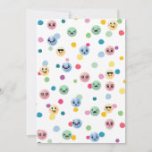 Schattigee eerste verjaardagsfoto Kleurrijke Gumba Kaart (Achterkant)