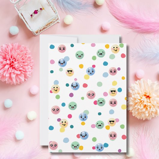 Schattigee eerste verjaardagsfoto Kleurrijke Gumba Kaart