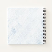 Schattigee egel aangepaste tekst blauw notitieboek (Achterkant)