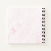 Schattigee egel aangepaste tekst roze notitieboek (Achterkant)