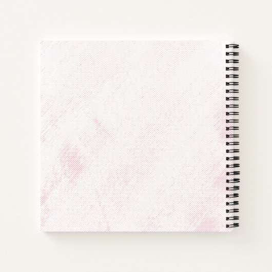 Schattigee egel aangepaste tekst roze notitieboek (Achterkant)