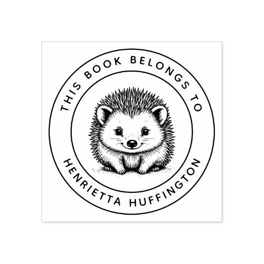 Schattigee egel Baby Dit boek hoort bij de naam va Rubberstempel (Afrduk)