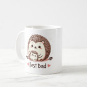 Schattigee egel beste vader's dag cadeau koffiemok (Voorkant links)
