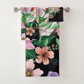 Schattigee egel bloemen bad handdoek (Insitu)