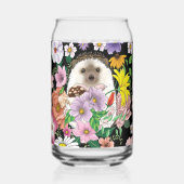Schattigee egel bloemen blikvorm glas (Voorkant)