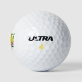 Schattigee egel bloemen golfballen (Logo)
