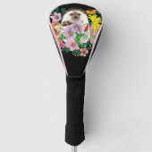 Schattigee egel bloemen golfheadcover (Voorkant)