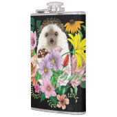 Schattigee egel bloemen heupfles (Links)