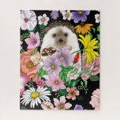 Schattigee egel bloemen legpuzzel (Verticaal)