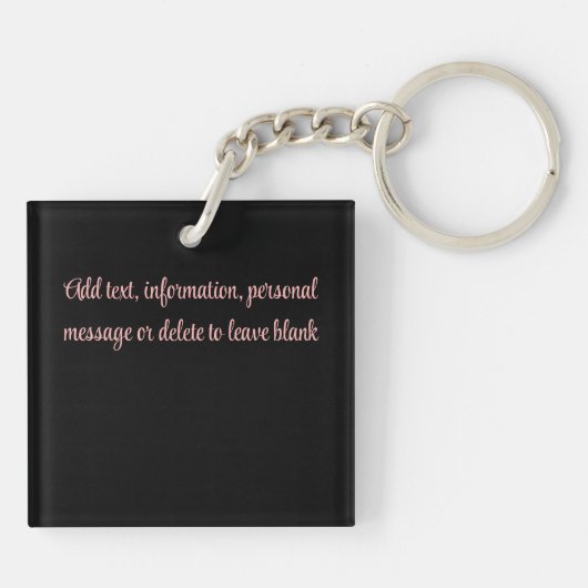 Schattigee egel bloemen sleutelhanger (Achterkant)