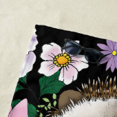 Schattigee egel bloemen strandlaken (In situ)