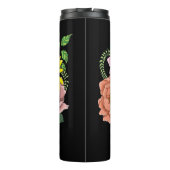 Schattigee egel bloemen thermosbeker (Achterkant)