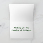 Schattigee egel Cartoon Verjaardag Kaart mei (Binnen)