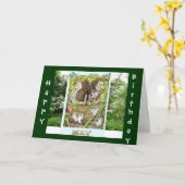 Schattigee egel Cartoon Verjaardag Kaart mei (Gele Bloem)