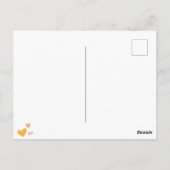 Schattigee egel die aan je denkt briefkaart (Achterkant)