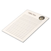 Schattigee egel Geslacht Neutraal Beige Bruin Kind Notitieblok (Schuin)