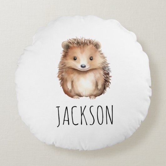 Schattigee egel! Geslachtsneutraal gebruik Rond Kussen (Voorkant)