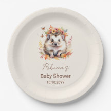 Schattigee egel Herfst Woodland Baby shower