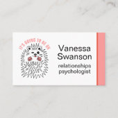 Schattigee egel. Het komt wel goed, Inspirerend Visitekaartje (Voorkant)