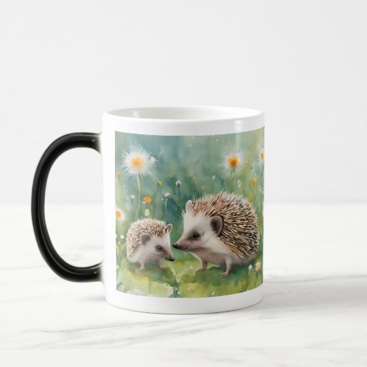 Schattigee egel huisdier - Schattig dierlijk ontwe Magische Mok (Links)