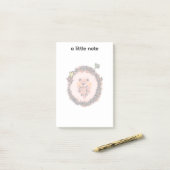 Schattigee egel in herfstbladeren post-it® notes (Op bureau)