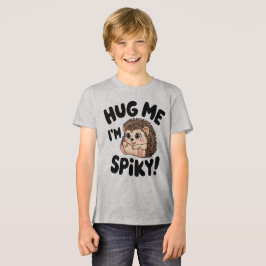 Schattigee egel knuffel me stekelig ontwerp Tri-Blend shirt