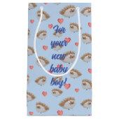 Schattigee egel met patroon klein cadeauzakje (Voorkant)