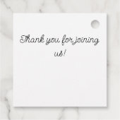 Schattigee egel met verjaardagsballonnen, aanpasba bedankjes labels (Achterkant)