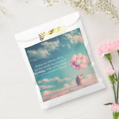 Schattigee egel met verjaardagsballonnen, aanpasba bedankzakje (Gezegeld)