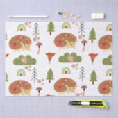 Schattigee egel Natuur bloemenregenboogpatroon Tissuepapier (Craft)