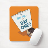 Schattigee egel op een dag of dag één? Motivatie Muismat (Met muis)