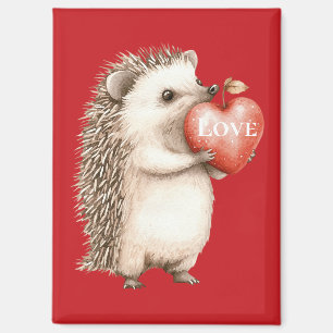 Schattigee egel rode hart liefde magneet