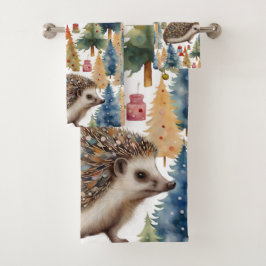 Schattigee egel vakantiebomen bad handdoek