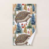 Schattigee egel vakantiebomen bad handdoek (Handdoek)