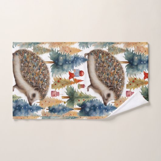 Schattigee egel vakantiebomen bad handdoek (Handdoek)