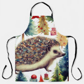 Schattigee egel vakantiebomen schort (Voorkant)