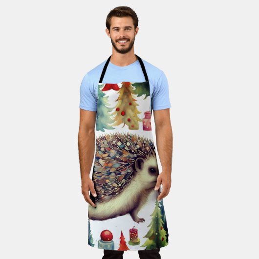 Schattigee egel vakantiebomen schort (Gedragen)