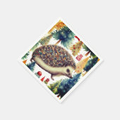 Schattigee egel vakantiebomen servet (Hoek)