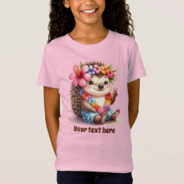 Schattigee egels liefhebbers meisjes strand t-shirt