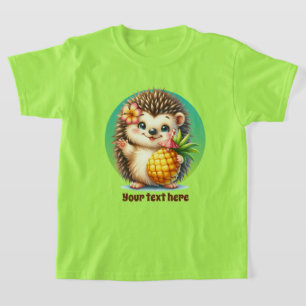 Schattigee egels liefhebbers meisjes strand t-shirt