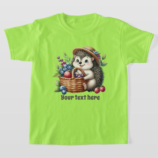 Schattigee egels liefhebbers meisjes t-shirt (Laagn)