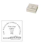 Schattigee  Eggs Karton Custom Family Farmhouse Rubberstempel (Gestempeld)