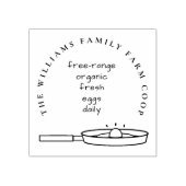 Schattigee  Eggs Karton Custom Family Farmhouse Rubberstempel (Afrduk)