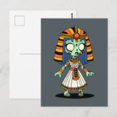 Schattigee Egyptische zombie Briefkaart (Voorkant / Achterkant)