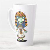 Schattigee Egyptische zombie Latte Mok (Linkerhoek)