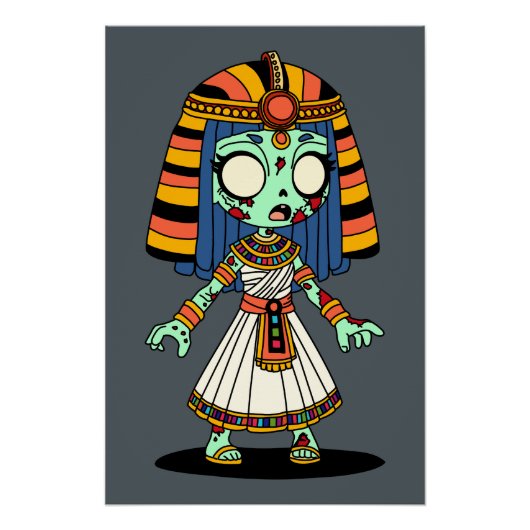 Schattigee Egyptische zombie Perfect Poster (Voorkant)