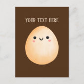 Schattigee eierliefhebbers tekst toevoegen briefkaart (Voorkant)