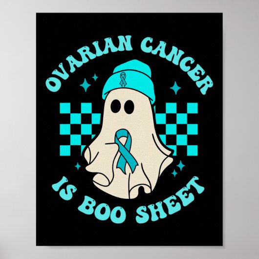 Schattigee eierstokkanker is boekenblad halloween poster (Voorkant)