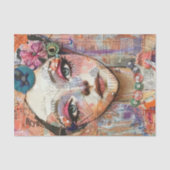SCHATTIGEE EIGENZINNIGE BOHO MEISJE DECOUPAGE TISSUEPAPIER (Voorkant)